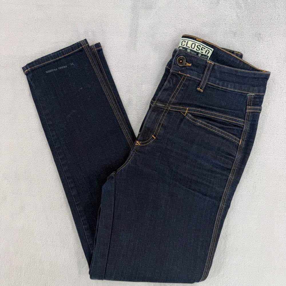 Closed Jeans Pedal Pusher High Waisted X-Pocket Tapered‎ Dark Indigo XL US 42
